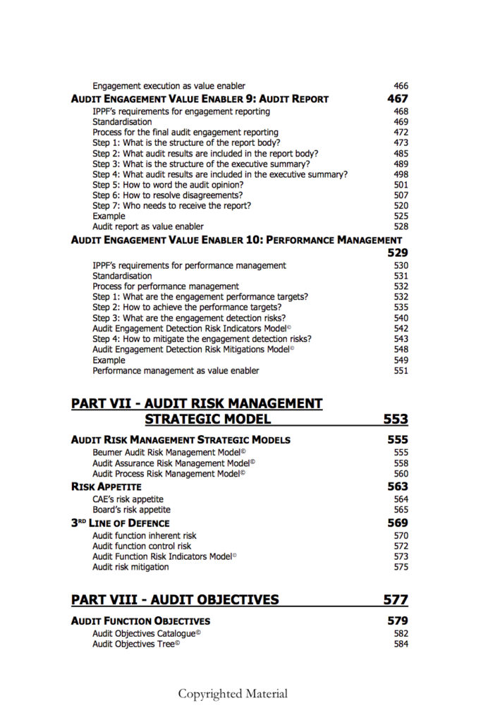 Preview book The Internal Audit Handbook