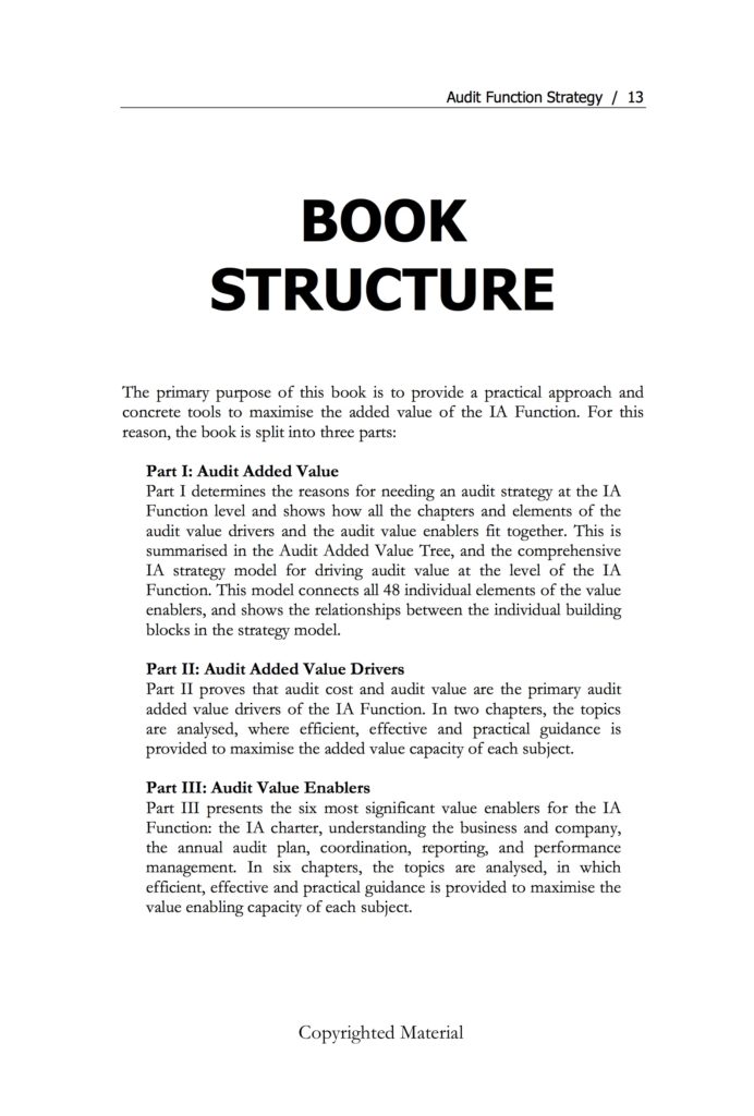 Preview Book Audit Function Strategy