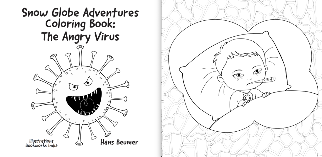 Preview Snow Globe Adventures Coloring Book: The angry virus