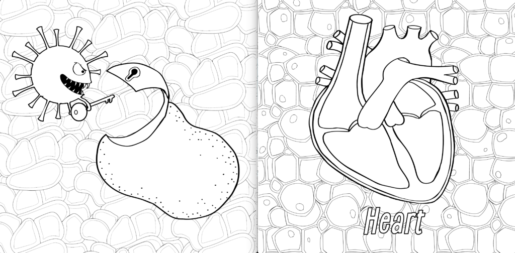Preview Snow Globe Adventures Coloring Book: The angry virus
